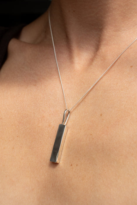 Recycled Bar Necklace  image 3