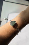 Green Sea Glass Bangle image 1