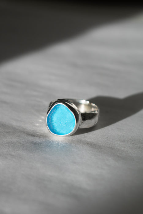 Sea Glass Ring - Size H image 0