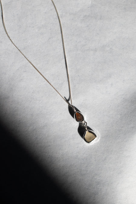 Double Sea Glass Necklace  image 0