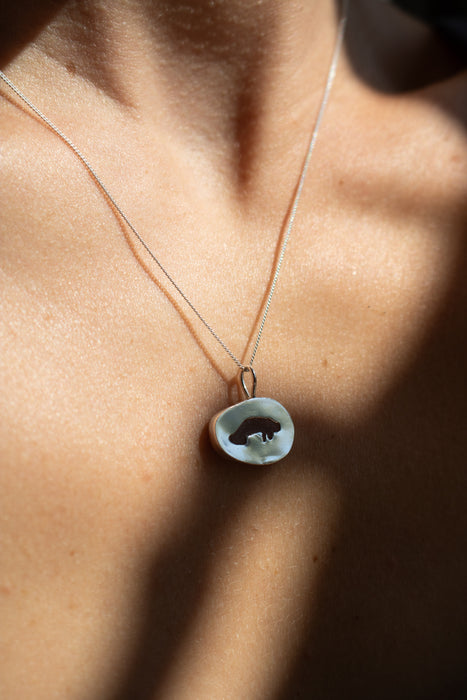 Manatee Sea Glass Necklace  image 0