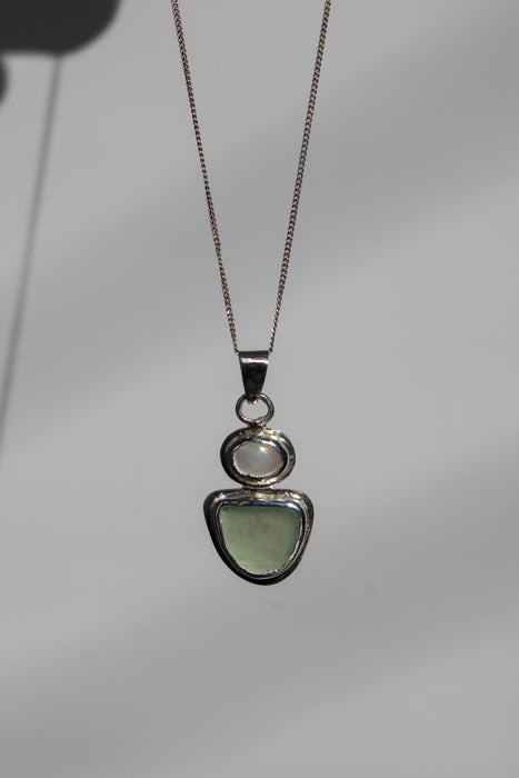 Chunky Pearl & Sea Glass