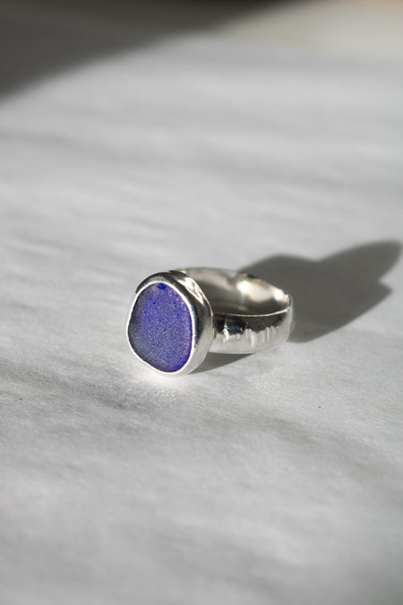 Sea Glass Ring - Size M image 0