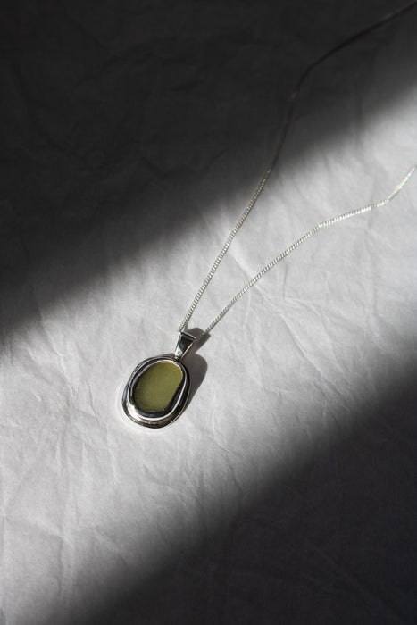 Green Halo Necklace