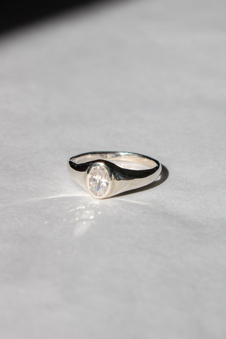 Clear Gemstone Ring