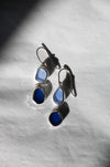 Blue Double Drop Earrings  image 1