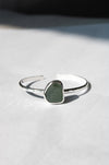 Green Sea Glass Bangle image 0